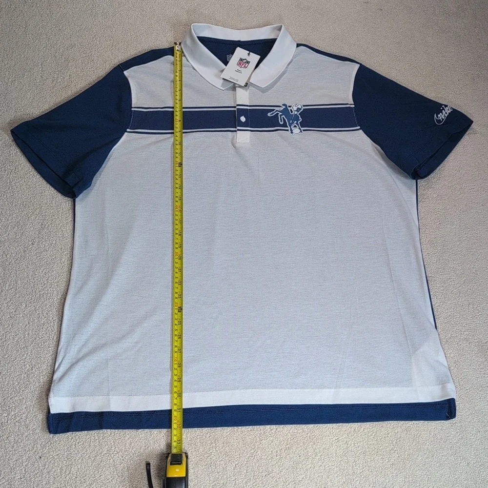 Indianapolis Colts Nike Dri Fit Polo Shirt Mens XXL Throwback Rewind Logo